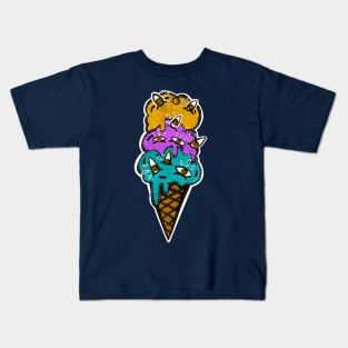 “Eyescream” ice cream with eyes sprinkles, get woke Kids T-Shirt